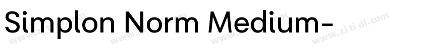 Simplon Norm Medium字体转换